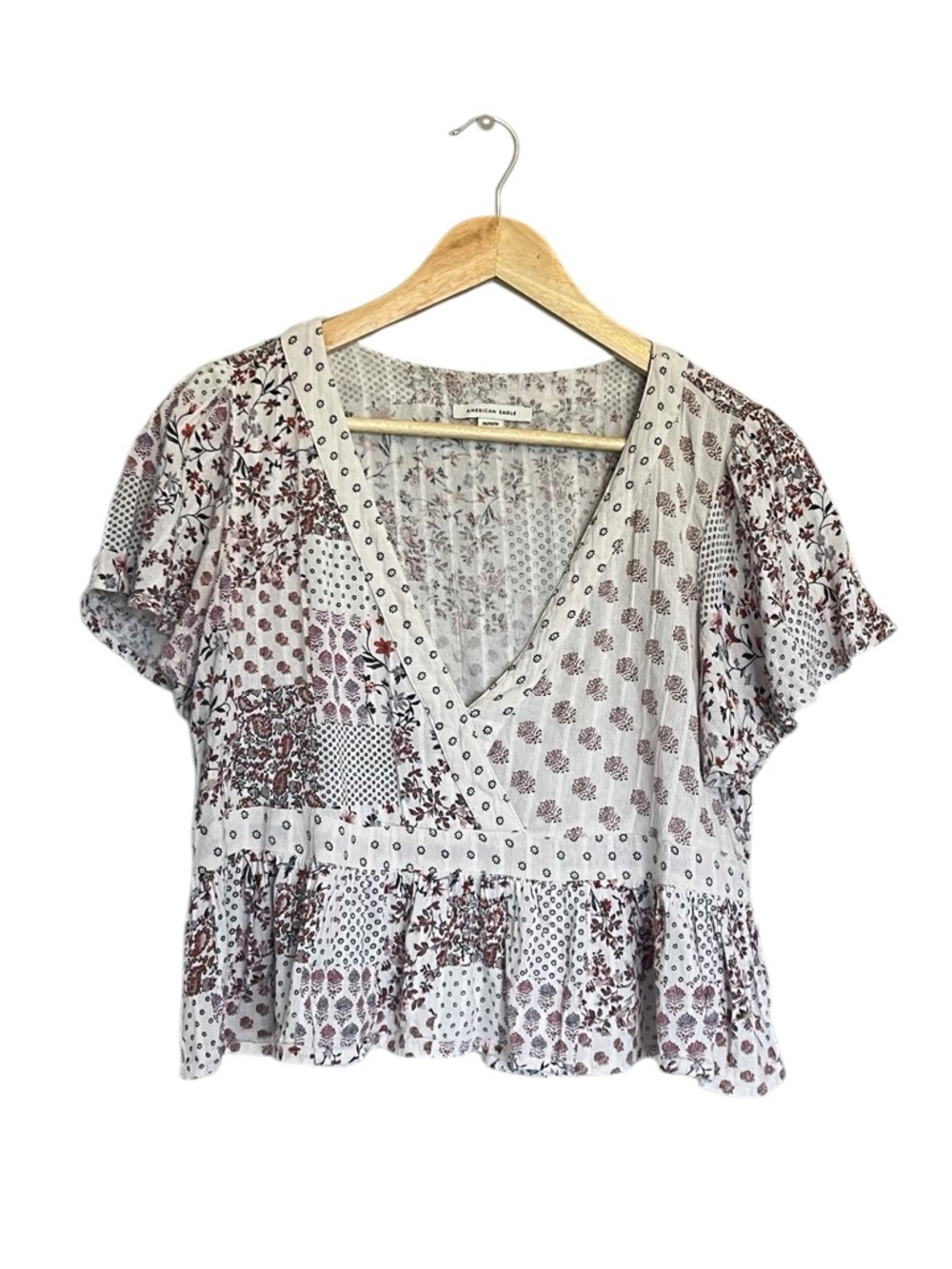 American Eagle Outfitters Boho Floral Top